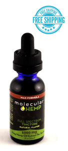 1000 mg Max Formula Full Spectrum CBD and MCT Oil Tincture, Natural Flavor-33 mg CBD rich extract per serving