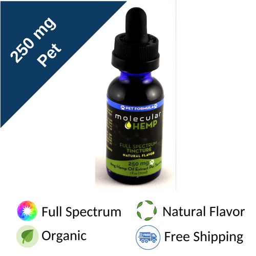 250 mg PET Formula Full Spectrum CBD MCT Oil Tincture, Natural Flavor
