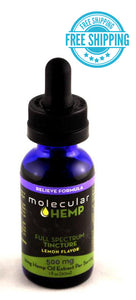 500 mg Relieve Formula Full Spectrum CBD and MCT Oil Tincture, Lemon Flavor-16 mg CBD rich extract per serving