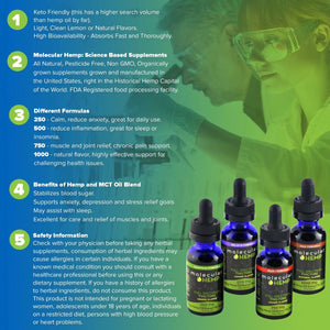250 mg PET Formula Full Spectrum CBD and MCT Oil Tincture, Natural Flavor-8 mg CBD rich extract per serving