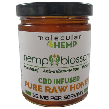 Hemp Blossom Honey with CBD, 28mg per serving