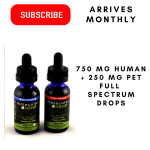 750 mg+250 mg Me and My Pet Bundle, Formula Full Spectrum CBD and MCT Oil Tincture, Lemon Flavor-25mg & 8 mg CBD rich extract per serving