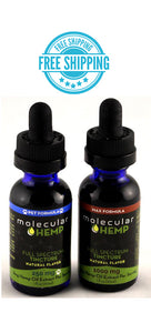 1000+250 mg Me and My Pet Bundle, Full Spectrum CBD and MCT Oil Tinctures-33 mg, & 8 mg per serving