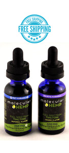 500 mg+250 mg Me and My Pet Bundle, Full Spectrum CBD and MCT Oil Tincture, Lemon Flavor-16mg & 8 mg CBD rich extract per serving